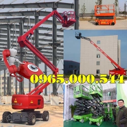 Giá xe thang nâng điện 6m 9m 12m 14m 16m nhập khẩu tại Hà Nội