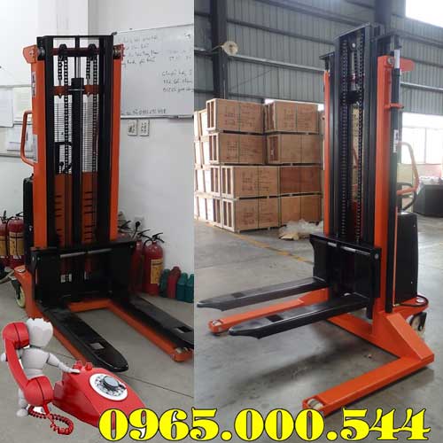 Mua xe nâng bán tự động tại Ninh Bình