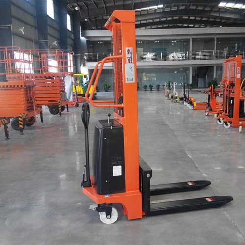 xe nâng bán tự động 1.5 tấn nâng cao 1.6 mét