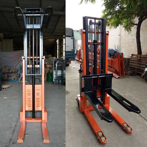 Xe nâng bán tự động 1500kg cao 3m