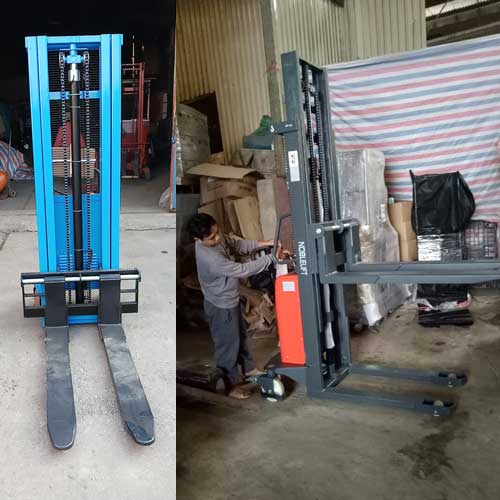 Xe nâng điện đẩy tay giá rẻ